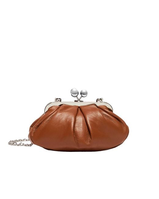 Weekend by Maxmara Brown Borsa A Tracolla Pasticcino Small Cuoio