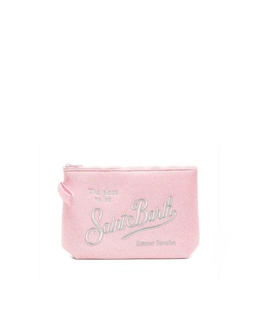 Mc2 Saint Barth Pink Pochette Aline Lurex Rosa