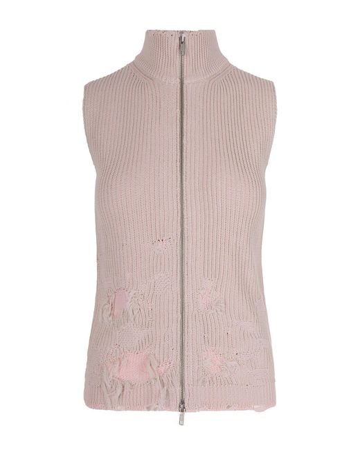 MM6 by Maison Margiela Pink Gilet