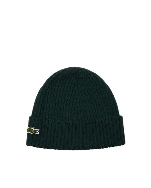 Lacoste Green Berretto Logo Sinople for men