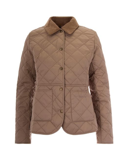 Barbour Brown Giacca Trapuntata Deveron Light Trench