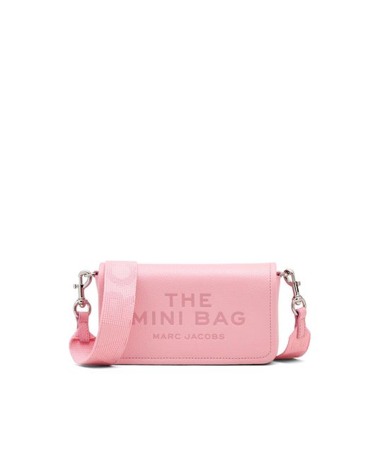 Marc Jacobs Pink Mini Handbag With Magnetic Closure And Multiple Carry Options