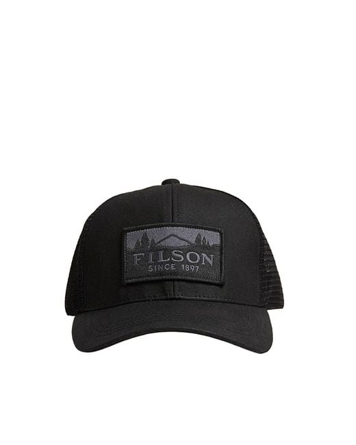 Filson Black Cappellino Waxed Logger for men