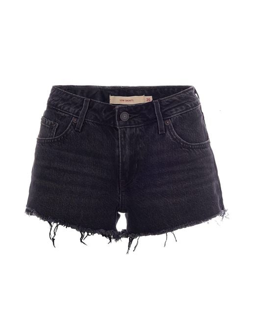 Levi's Blue Shorts 5-Pocket Low Waist