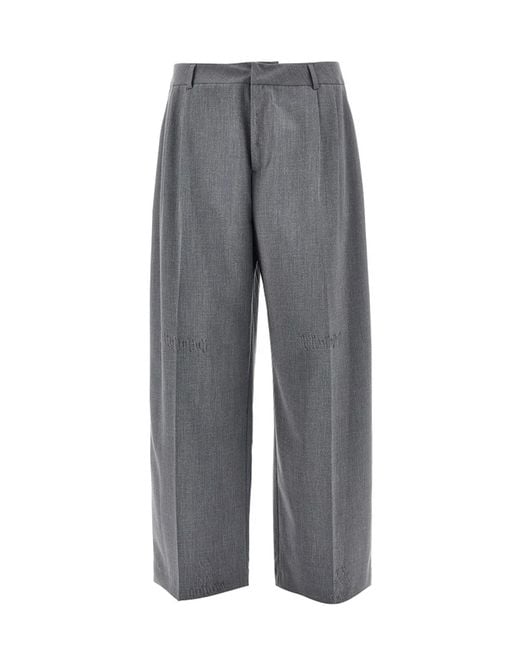 THESTROY Gray Pantalone Anthem Melange for men
