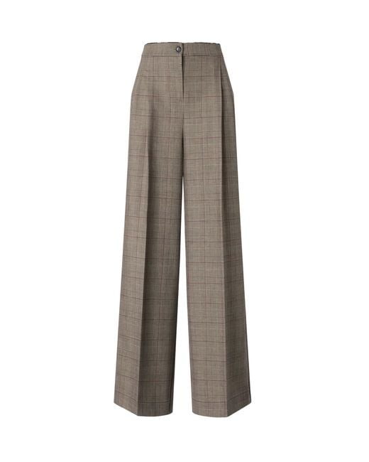 Pinko Brown High-Waisted Tailored Trousers