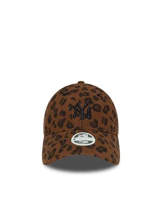Cappellino 9Twenty Ny Yankees Leopard di KTZ in Brown da Uomo