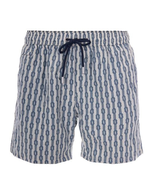 Mc2 Saint Barth Blue Costume Lighting Micro Sailor Rope for men