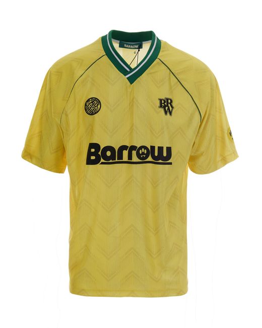 Barrow Yellow T-Shirt Triacetato for men