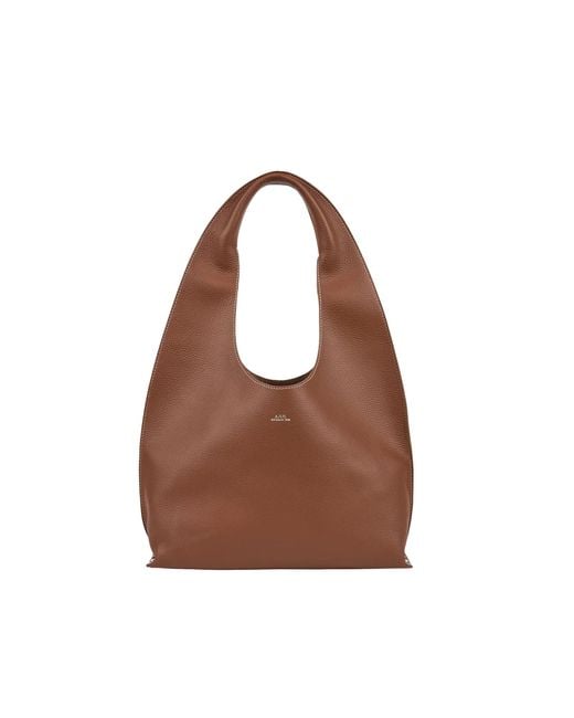 A.P.C. Brown Borsa La Neige Hazelnut