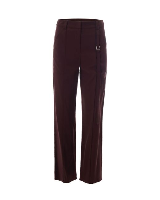Patrizia Pepe Purple Twill Trousers