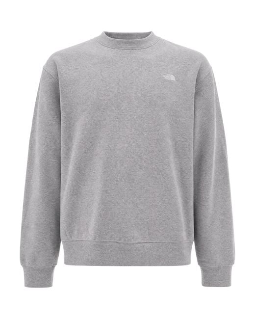 The North Face Gray Felpa Girocollo Pale for men