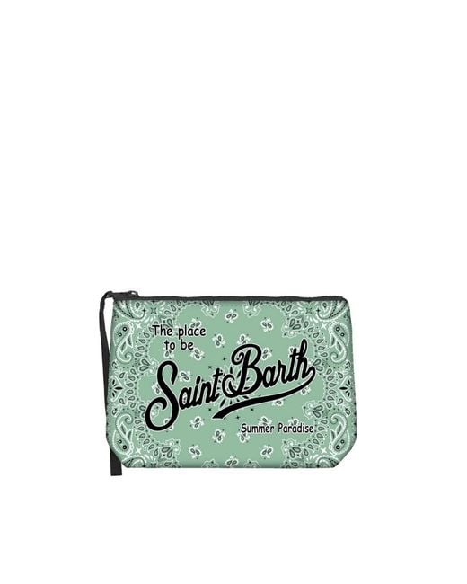 Mc2 Saint Barth Green Pochette Aline Bandana Verde Acqua
