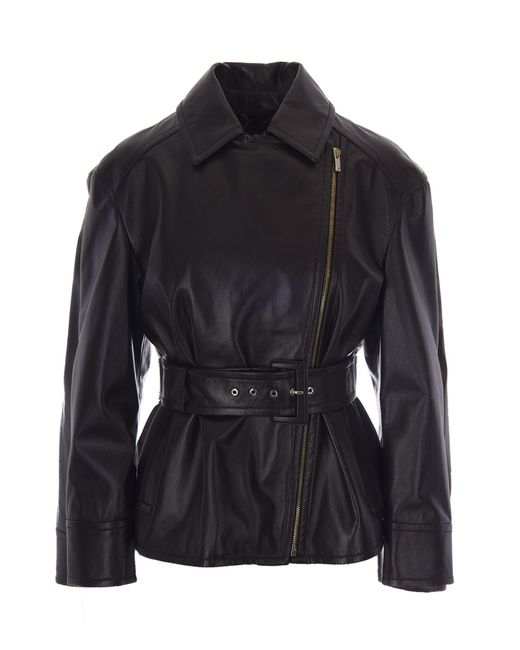 Max Mara Black Shirt Collar Jacket