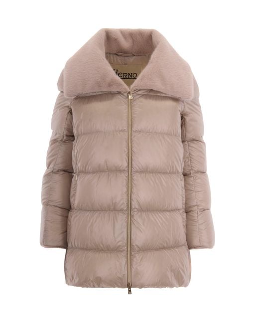 Herno Natural Piumino A-Shape Chantilly