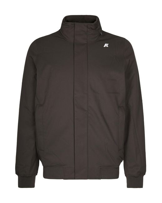 K-Way Gray Giubbino Amaury Twill Marmotta for men