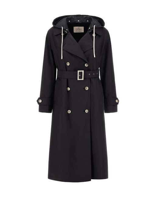 Trench Blu di Herno in Black