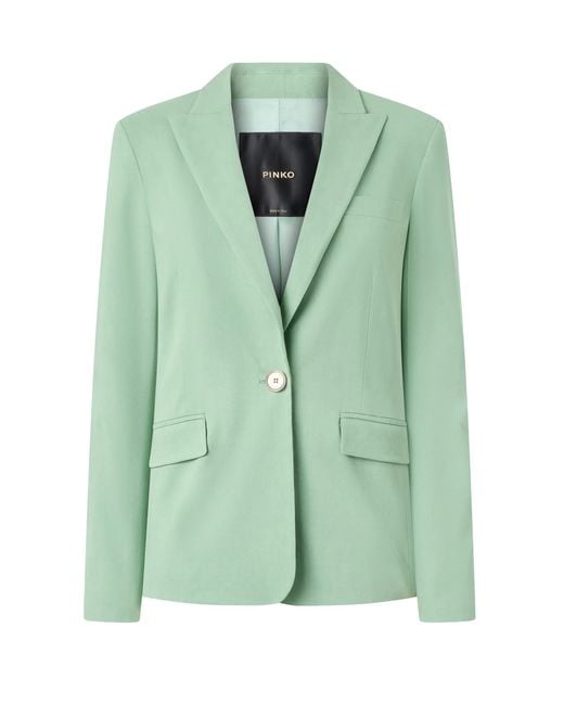 Pinko Green Ming Single-Breasted Jacket