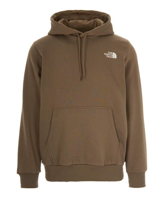 Felpa Con Cappuccio Simple Dome Mocha di The North Face in Brown da Uomo