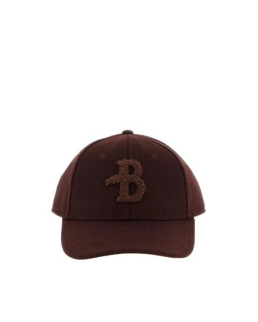 Ballantyne Brown Cappellino Logo Tobacco for men