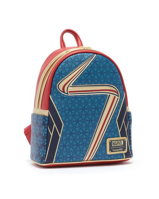 Disney Loungefly Ms Marvel Mini Backpack in Blue,Red,Beige (Blue) Lyst UK