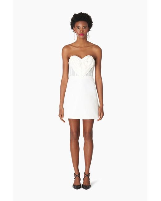 Carolina Herrera Carolina Herrera Strapless Sweetheart Neck Mini Dress