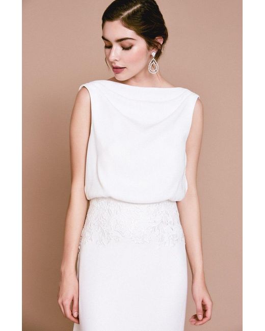 tadashi shoji white gown