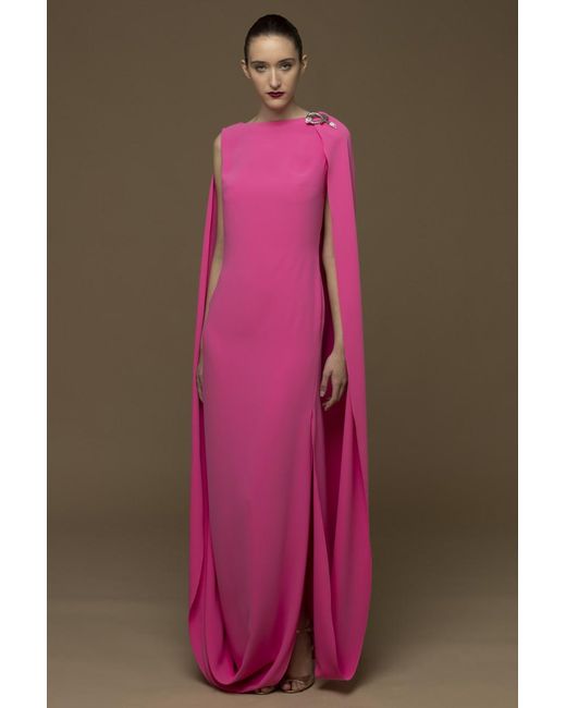 Isabel Sanchis Pink Lamezia-gown