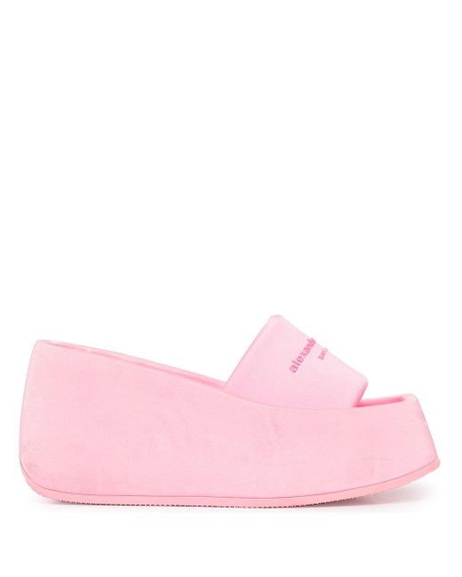 Alexander Wang Women's Taji Platform Slide Sandals - Black | Coggles