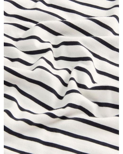 T-Shirt A Righe di Woolrich in White da Uomo