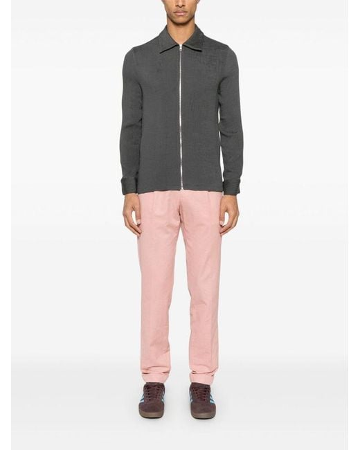 Michael Coal Men's Pink Cotton Blended Pants