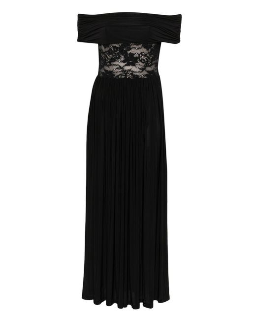 Abito Lungo Off-Shoulder Rebellion di Zimmermann in Black