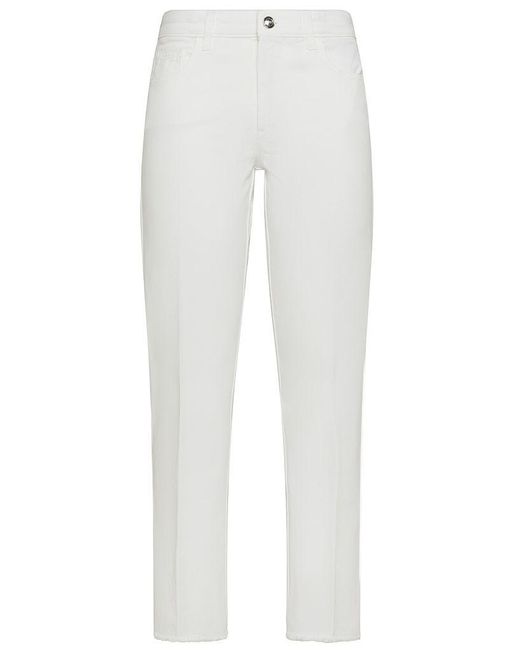 | Jeans in cotone stertch con piega stirata | female | BIANCO | 30 di Fay in White