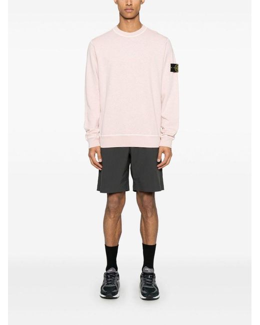 Felpa di Stone Island in Pink da Uomo