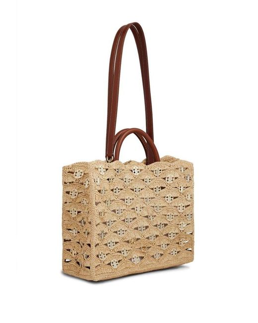 Rabanne Natural Raffia Handbag