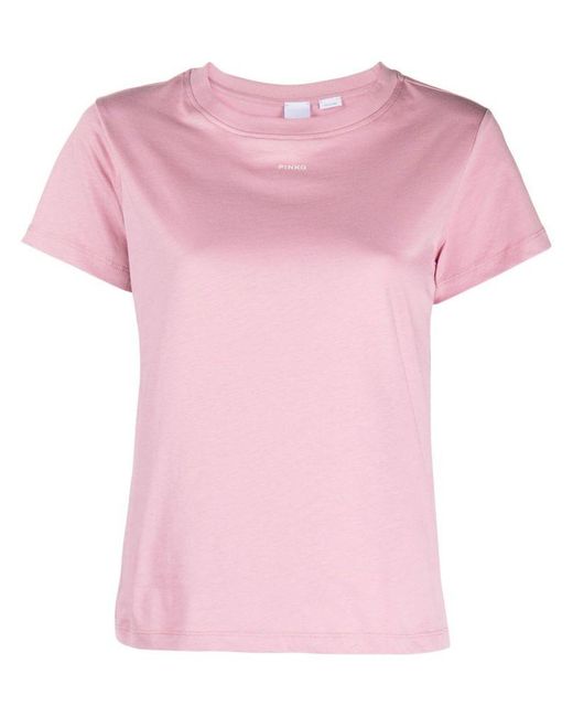 | T-shirt con logo | female | ROSA | XS di Pinko in Pink