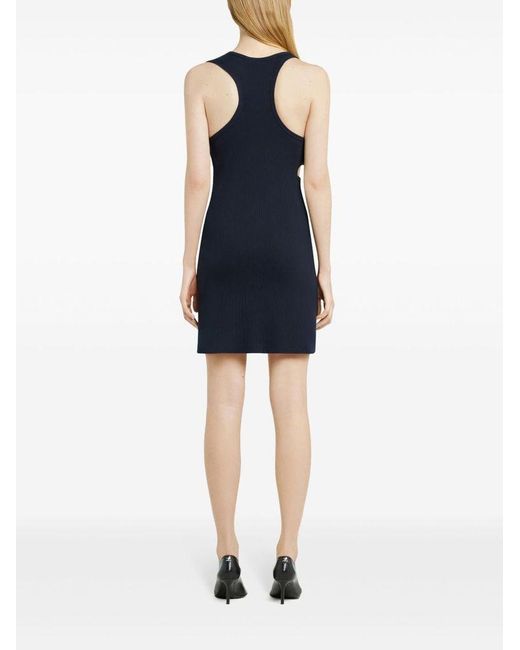Abito Corto Anni '90 di Courreges in Blue