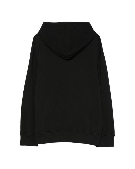 Felpa Con Cappuccio di MM6 by Maison Margiela in Black da Uomo