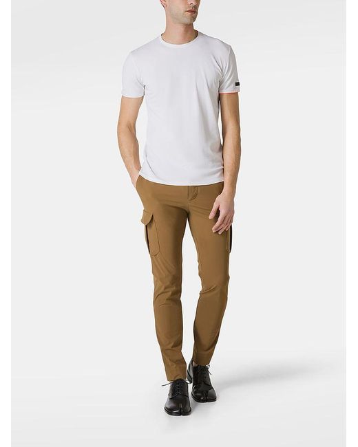 | T-shirt in misto cotone con polso a contrasto | male | BIANCO | 48 di Rrd in White da Uomo
