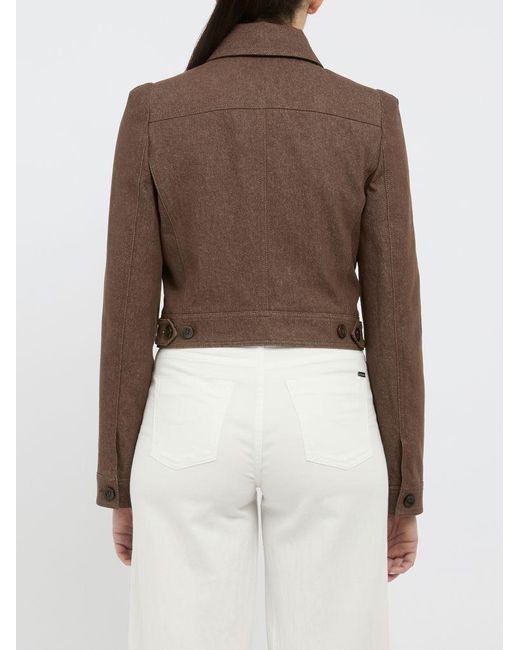 Max Mara Brown Cotton Jacket