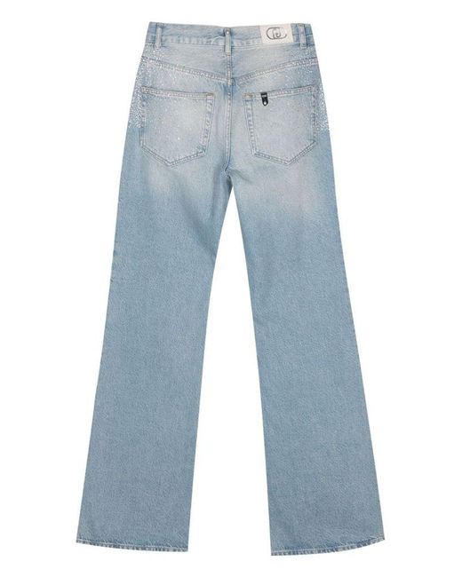 | Jeans in cotone svasati con decorazione | female | BLU | 32 di Liu Jo in Blue