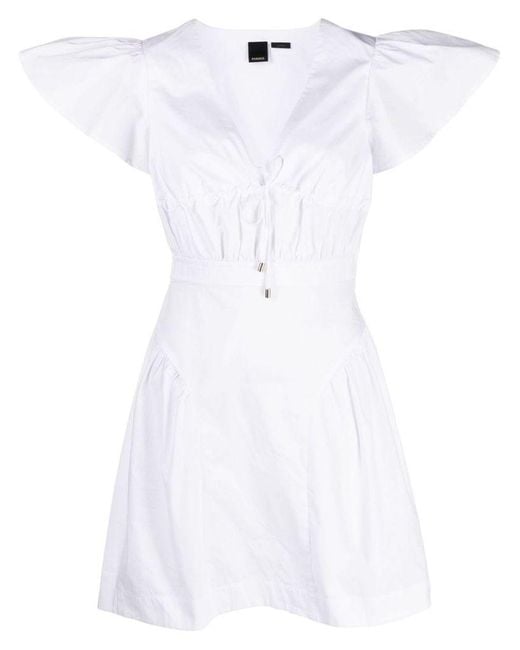 | Mini abito maniche aletta | female | BIANCO | 40 di Pinko in White