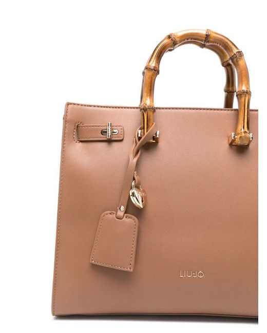 Borsa Tote Con Manici di Liu Jo in Brown