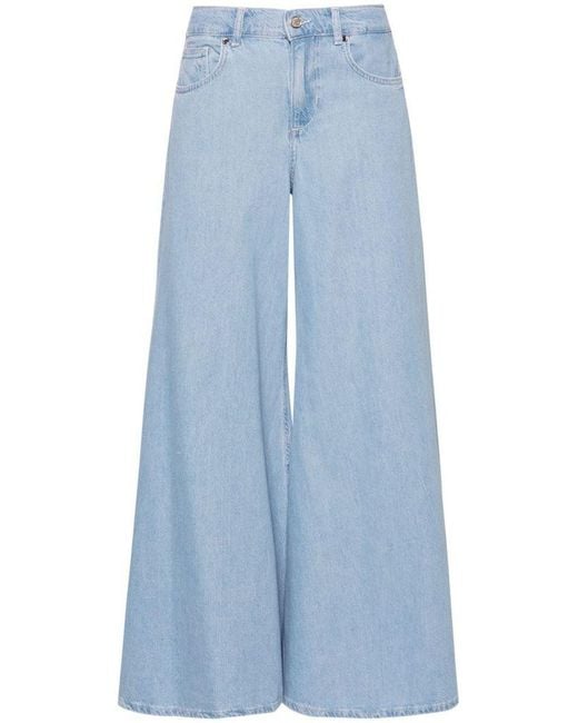 | Jeans in cotone a gamba ampia | female | BLU | 29 di Liu Jo in Blue
