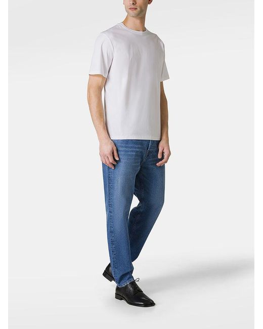 | T-shirt in cotone con logo ricamato | male | BIANCO | XL di Peuterey in White da Uomo