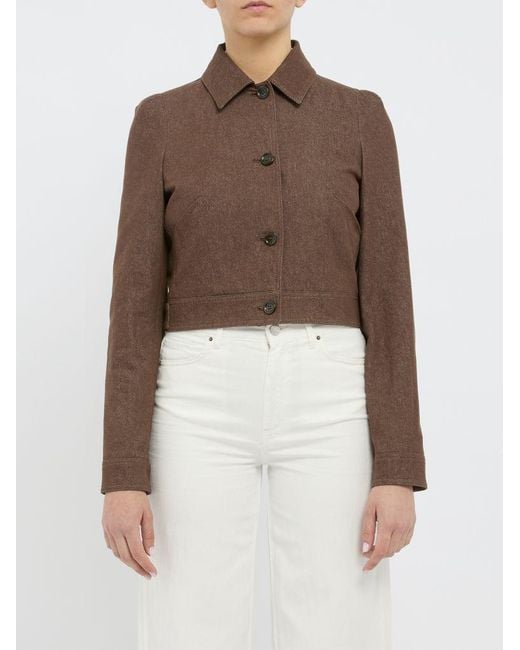 Max Mara Brown Cotton Jacket