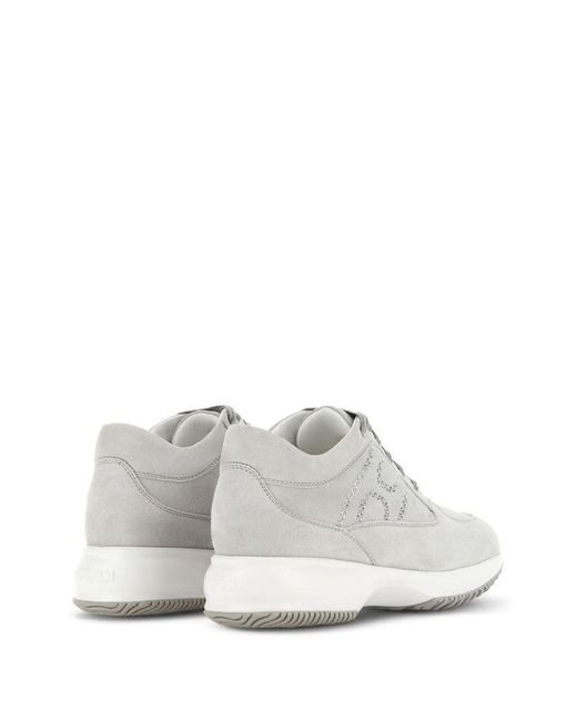 | Sneaker con cristalli | female | GRIGIO | 40 di Hogan in White