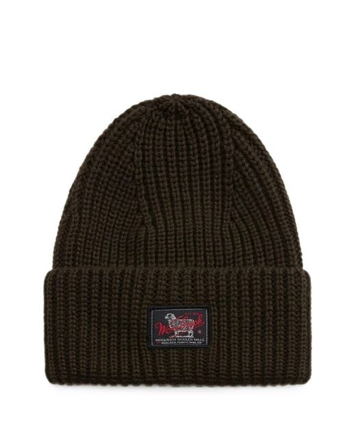 Cappello Verde Oliva di Woolrich in Black