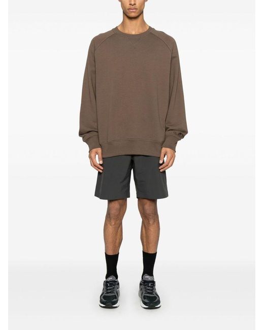 The North Face Brown Crewneck Logo Sweatshirt for men