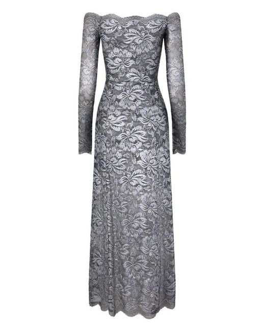 Rabanne Gray Long Lace Dress